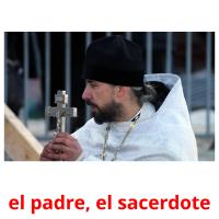 el padre, el sacerdote Bildkarteikarten