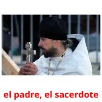 el padre, el sacerdote flashcards illustrate