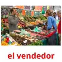 el vendedor flashcards illustrate