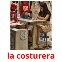 la costurera flashcards illustrate