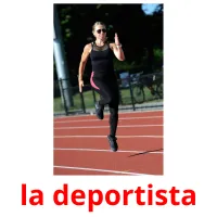 la deportista flashcards illustrate