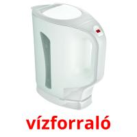 vízforraló flashcards illustrate