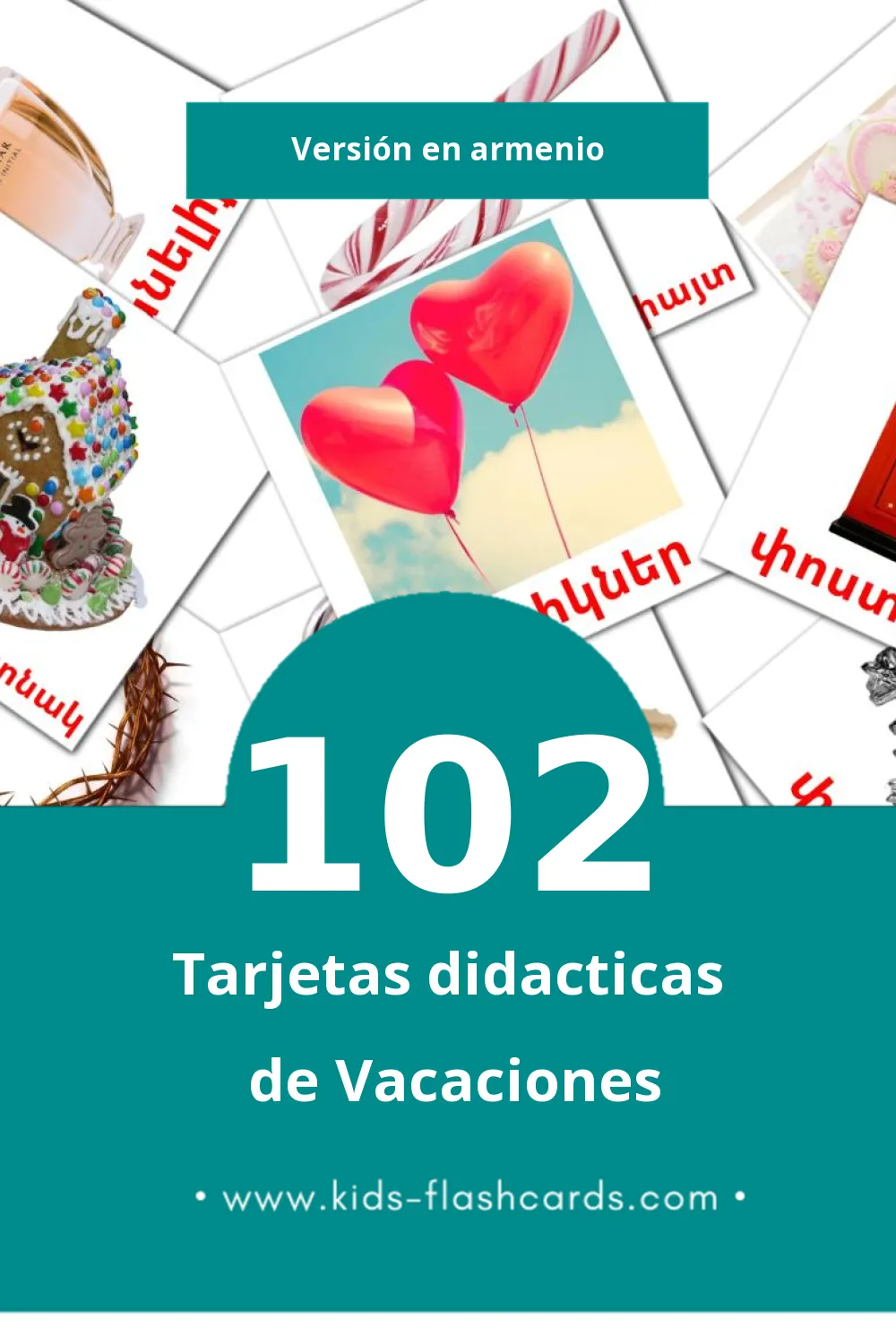 Tarjetas visuales de Տոներ para niños pequeños (102 tarjetas en Armenio)