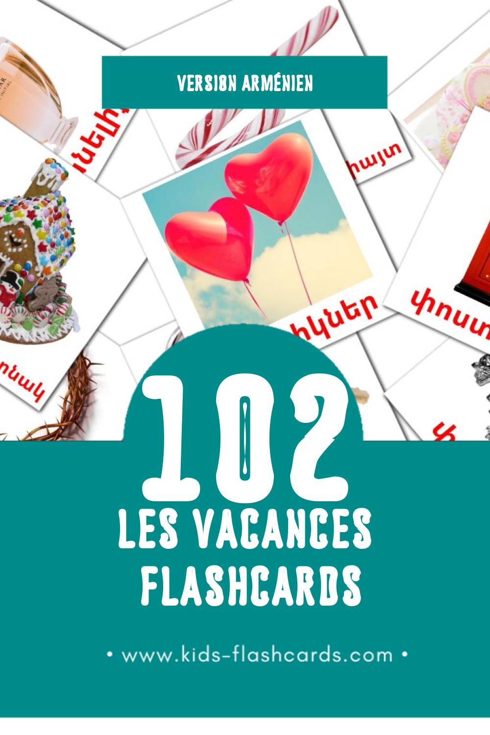 Flashcards Visual Տոներ pour les tout-petits (102 cartes en Arménien)
