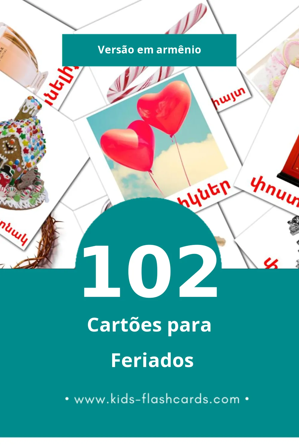 Flashcards de Տոներ Visuais para Toddlers (102 cartões em Armênio)