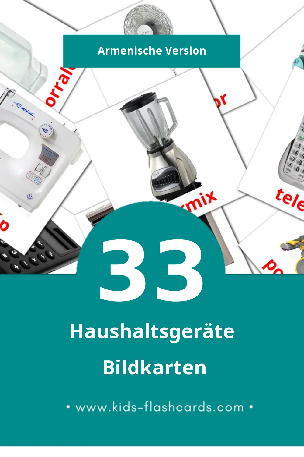 Visual Elektronikai eszközök Flashcards für Kleinkinder (33 Karten in Armenisch)