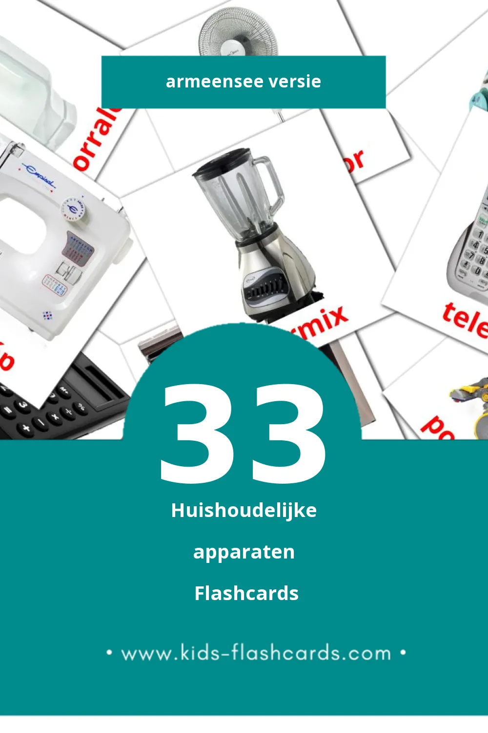 Visuele Elektronikai eszközök Flashcards voor Kleuters (33 kaarten in het Armeense)