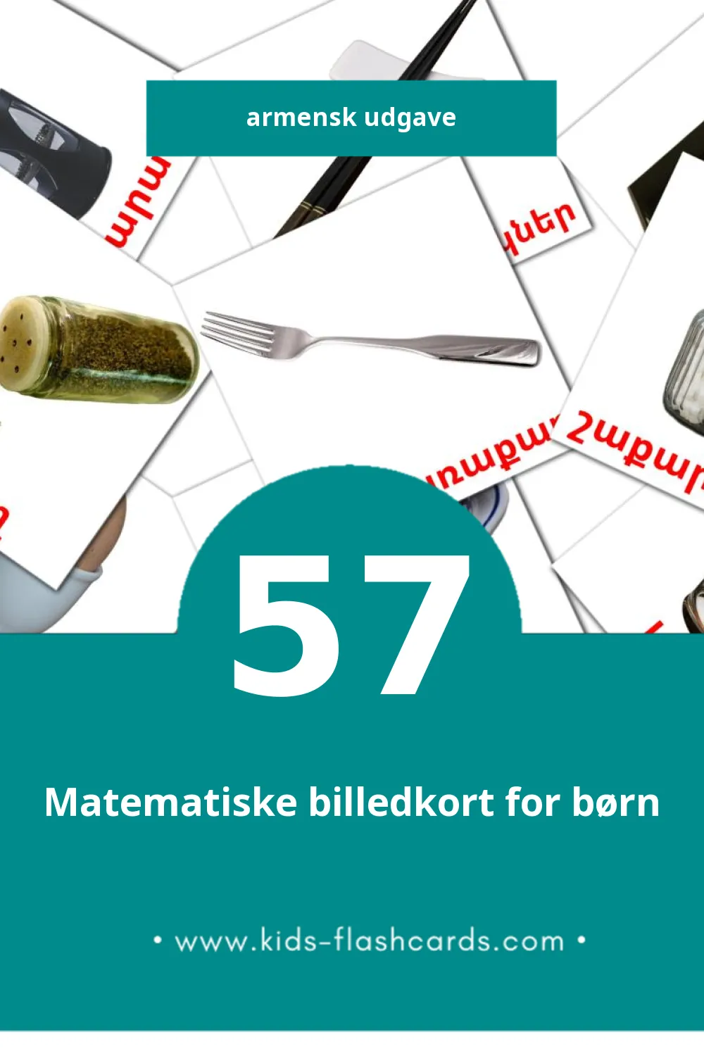 Visuelle billedkort for børn om Խոհանոց til småbørn (57 kort på Armensk)
