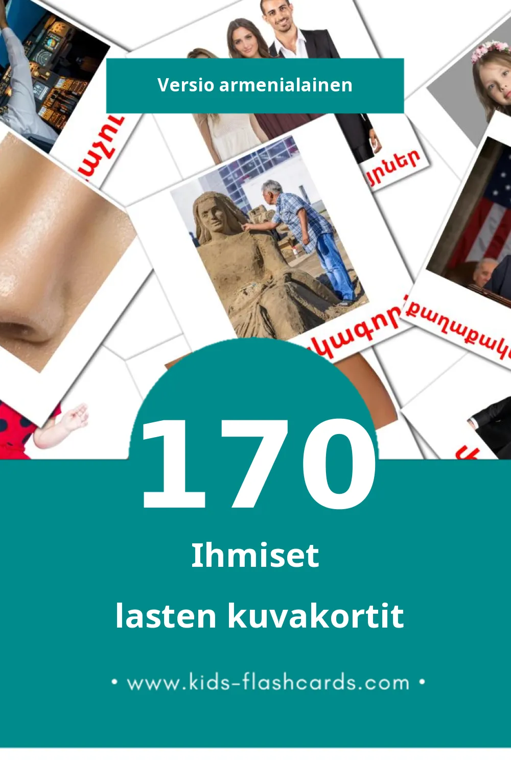 Ժողովուրդ lasten kuvakortit pikkulapsille (170 korttia Armenialaiseksi)