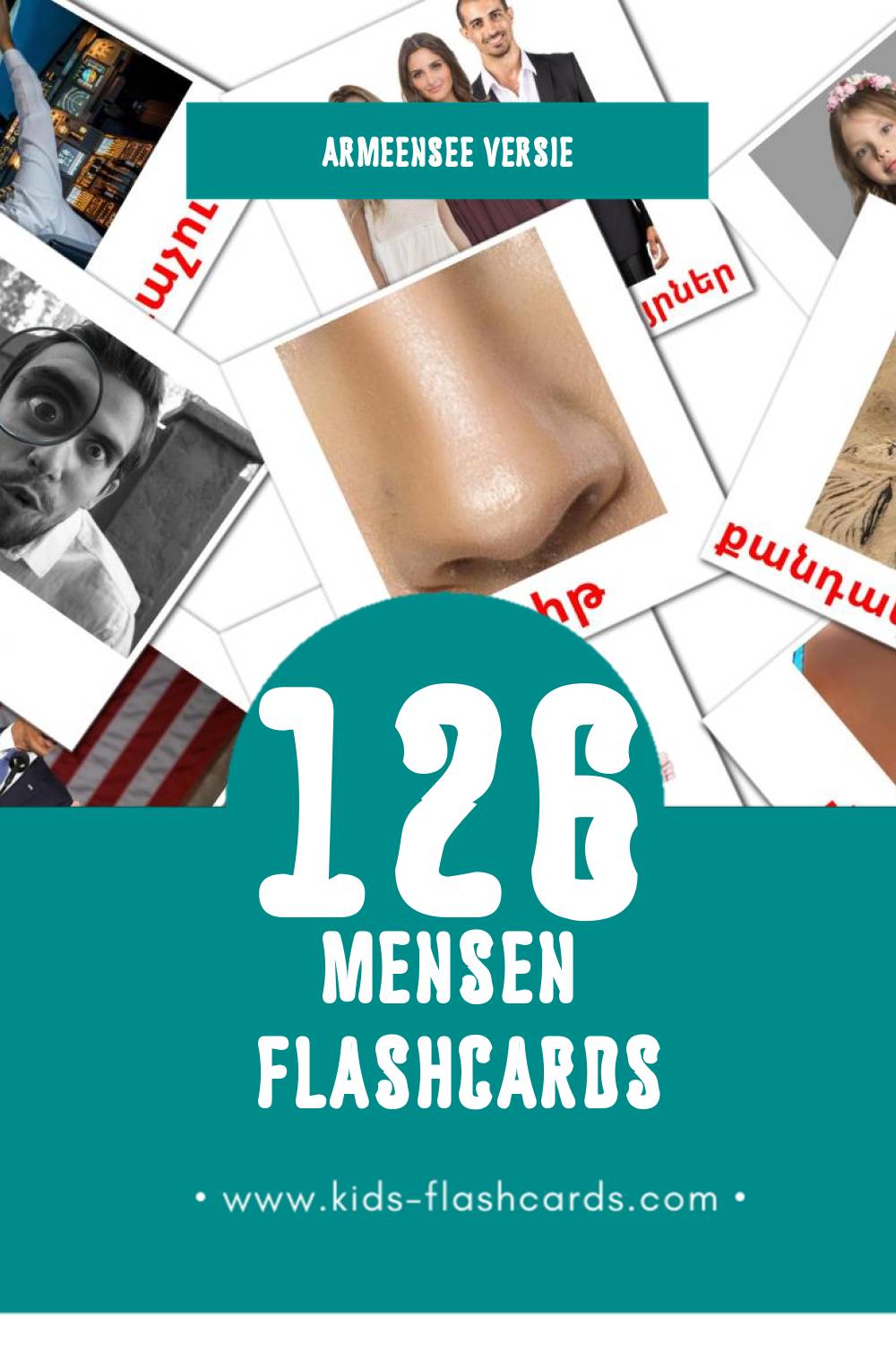 Visuele Ժողովուրդ Flashcards voor Kleuters (177 kaarten in het Armeense)