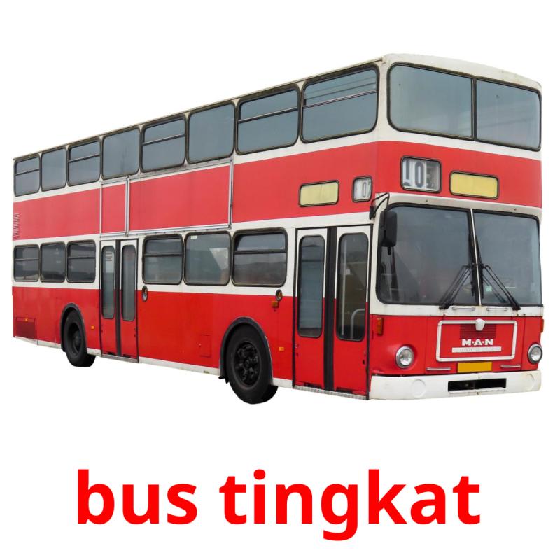 bus tingkat picture flashcards