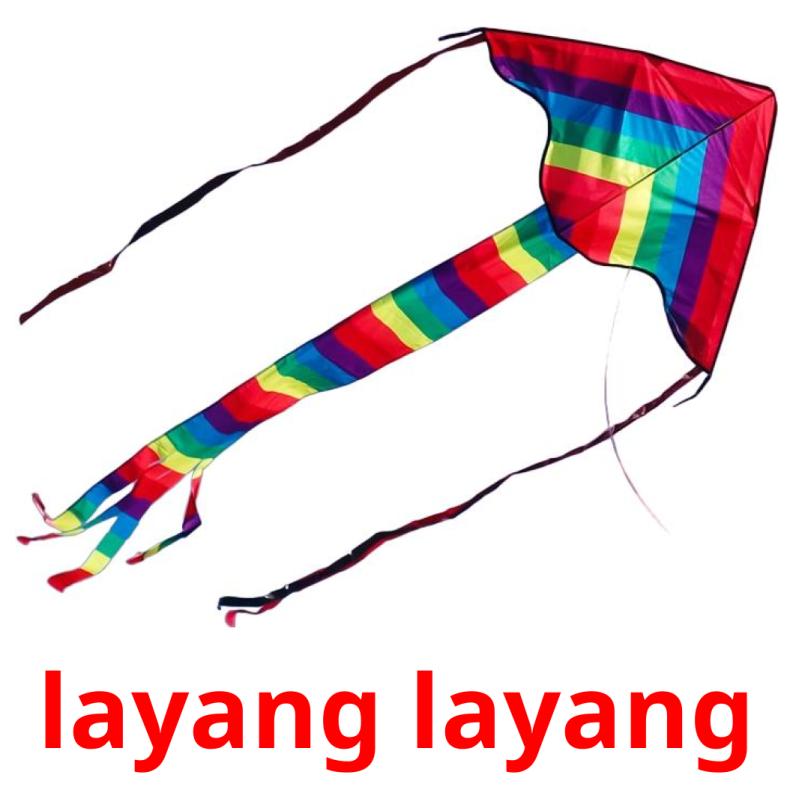 layang layang picture flashcards
