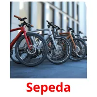 Sepeda flashcards illustrate