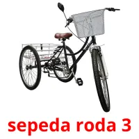 sepeda roda 3 flashcards illustrate