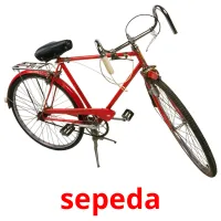 sepeda flashcards illustrate