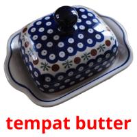 tempat butter picture flashcards