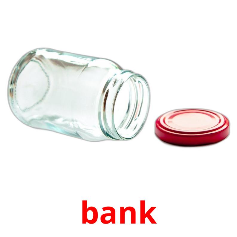 bank picture flashcards