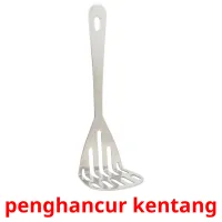 penghancur kentang Tarjetas didacticas