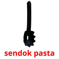 sendok pasta Tarjetas didacticas