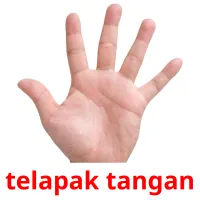 telapak tangan Bildkarteikarten