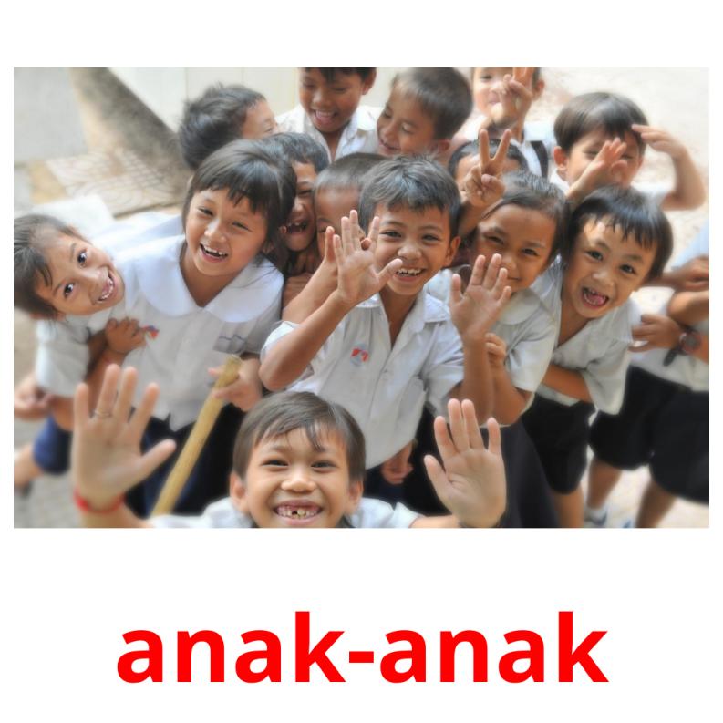 anak-anak picture flashcards