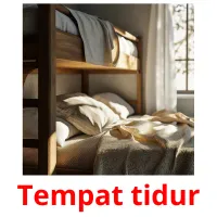 Tempat tidur Tarjetas didacticas