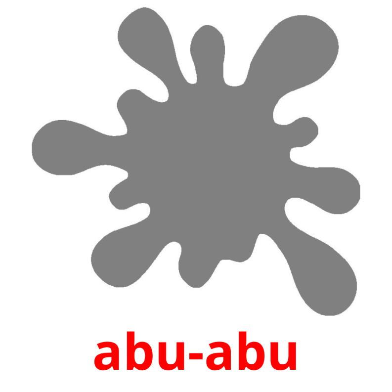 abu-abu picture flashcards