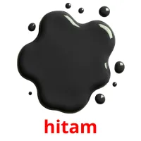 hitam picture flashcards