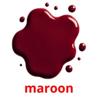 maroon picture flashcards