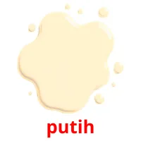 putih picture flashcards