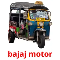 bajaj motor Tarjetas didacticas