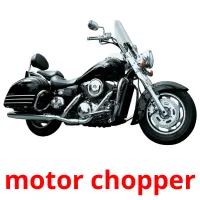 motor chopper Tarjetas didacticas