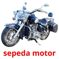 sepeda motor Tarjetas didacticas