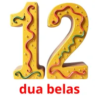 dua belas Tarjetas didacticas