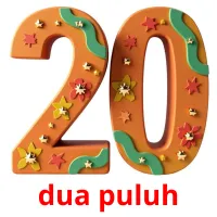 dua puluh Tarjetas didacticas