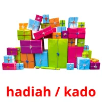 hadiah / kado Bildkarteikarten