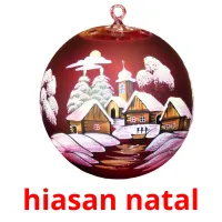 hiasan natal Bildkarteikarten