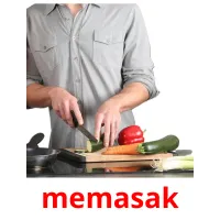 memasak flashcards illustrate