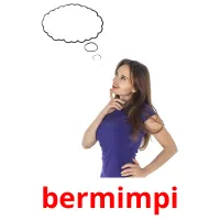 bermimpi flashcards illustrate