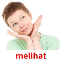 melihat flashcards illustrate