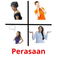 Perasaan flashcards illustrate