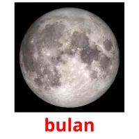 bulan flashcards illustrate