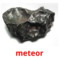 meteor flashcards illustrate