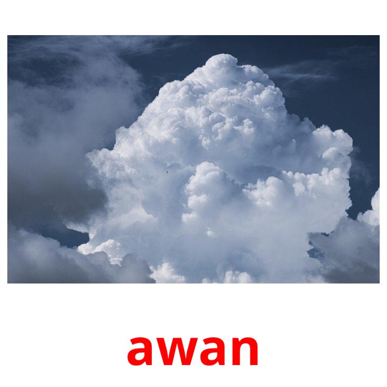 awan picture flashcards