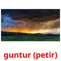 guntur (petir) cartes flash