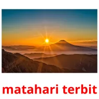 matahari terbit cartes flash