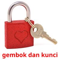gembok dan kunci card for translate