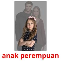 anak perempuan picture flashcards