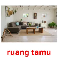 ruang tamu flashcards illustrate