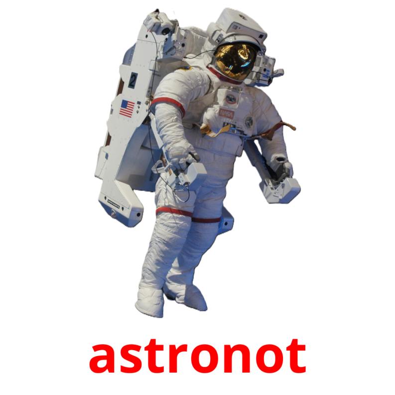 astronot picture flashcards